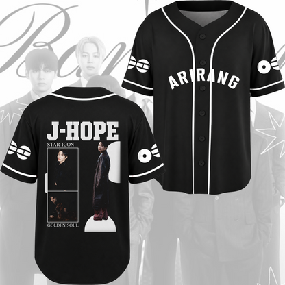 BTS Arirang Welttournee Bitte beachte mich Baseball-Trikot Geschenk für Fans