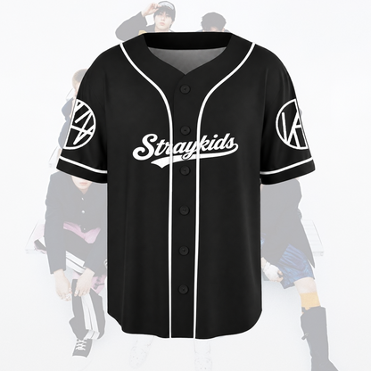 Stray Kids THIS & THAT Komplette Tracklist Baseball-Trikot Unisex Konzert-Outfit Geschenk für Fans