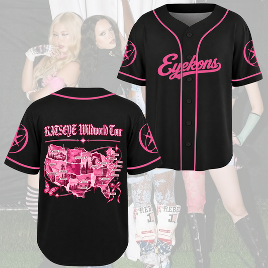 KATSEYE Map The Wildworld Tour Baseballtrikot Geschenk für Eyekons