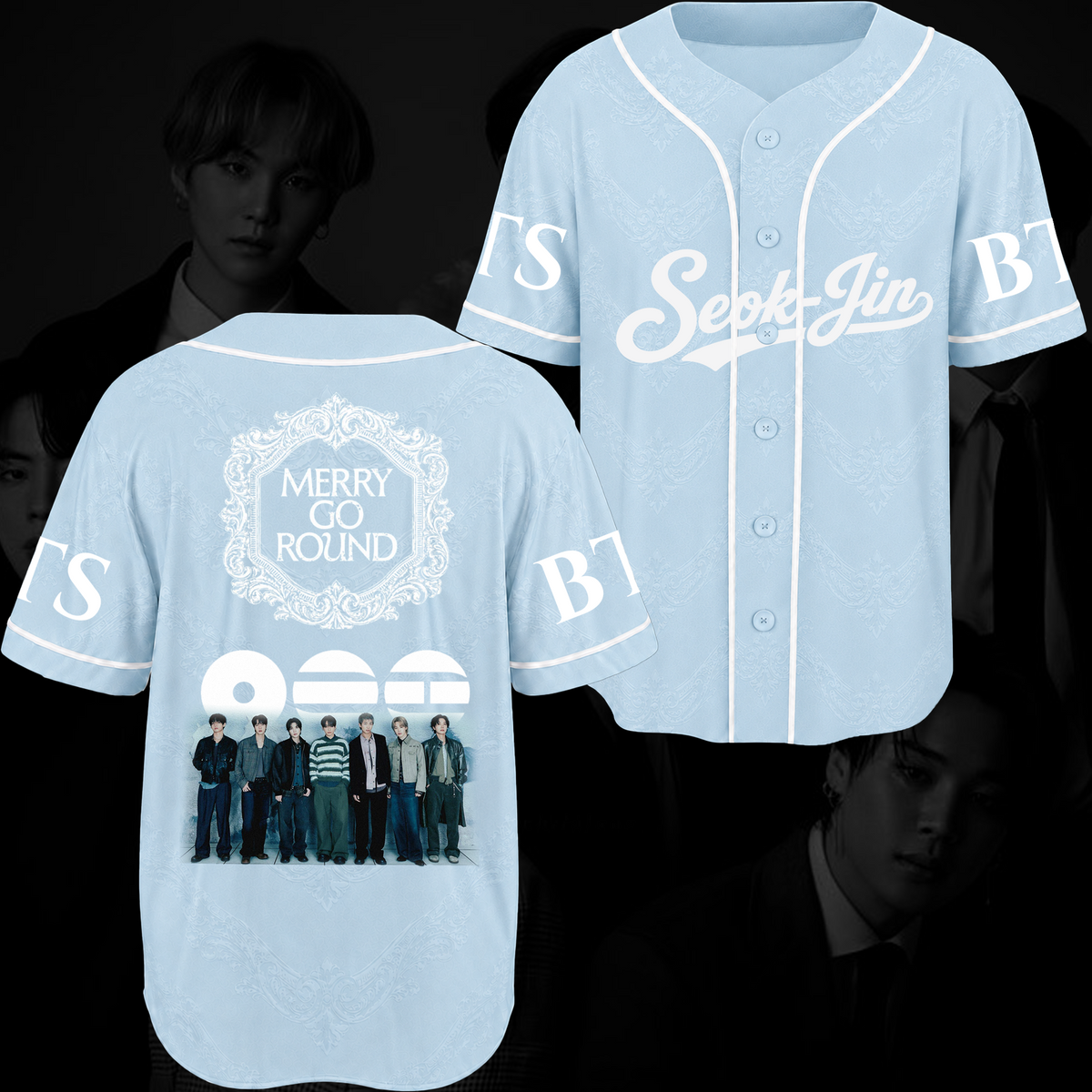 Merry-Go-Round BTS 2026 Arirang Baseballtrikot Geschenk für Fans