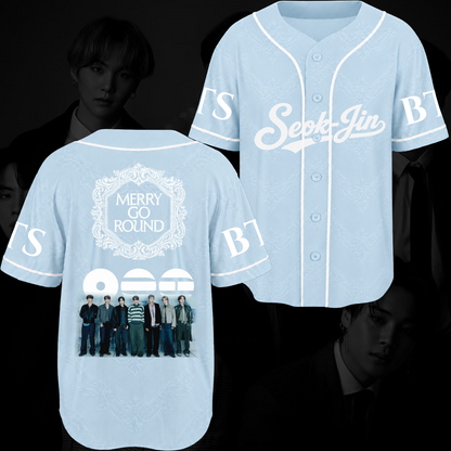 Merry-Go-Round BTS 2026 Arirang Baseballtrikot Geschenk für Fans