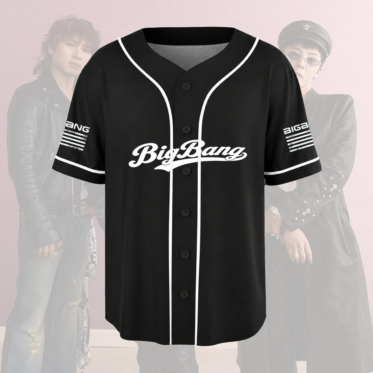 BIGBANG World Tour Comeback Baseballtrikot Retro Konzert-Outfit Geschenk für Fans