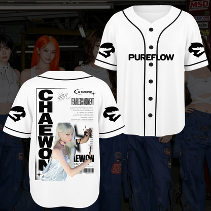Chronicles LE SSERAFIM Pureflow World Tour Baseball-Trikot Fan-Edition