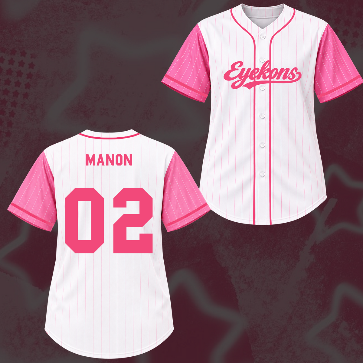 Holografisches Katseye The Wildworld Tour Baseball-Trikot von Eyekon Gifts