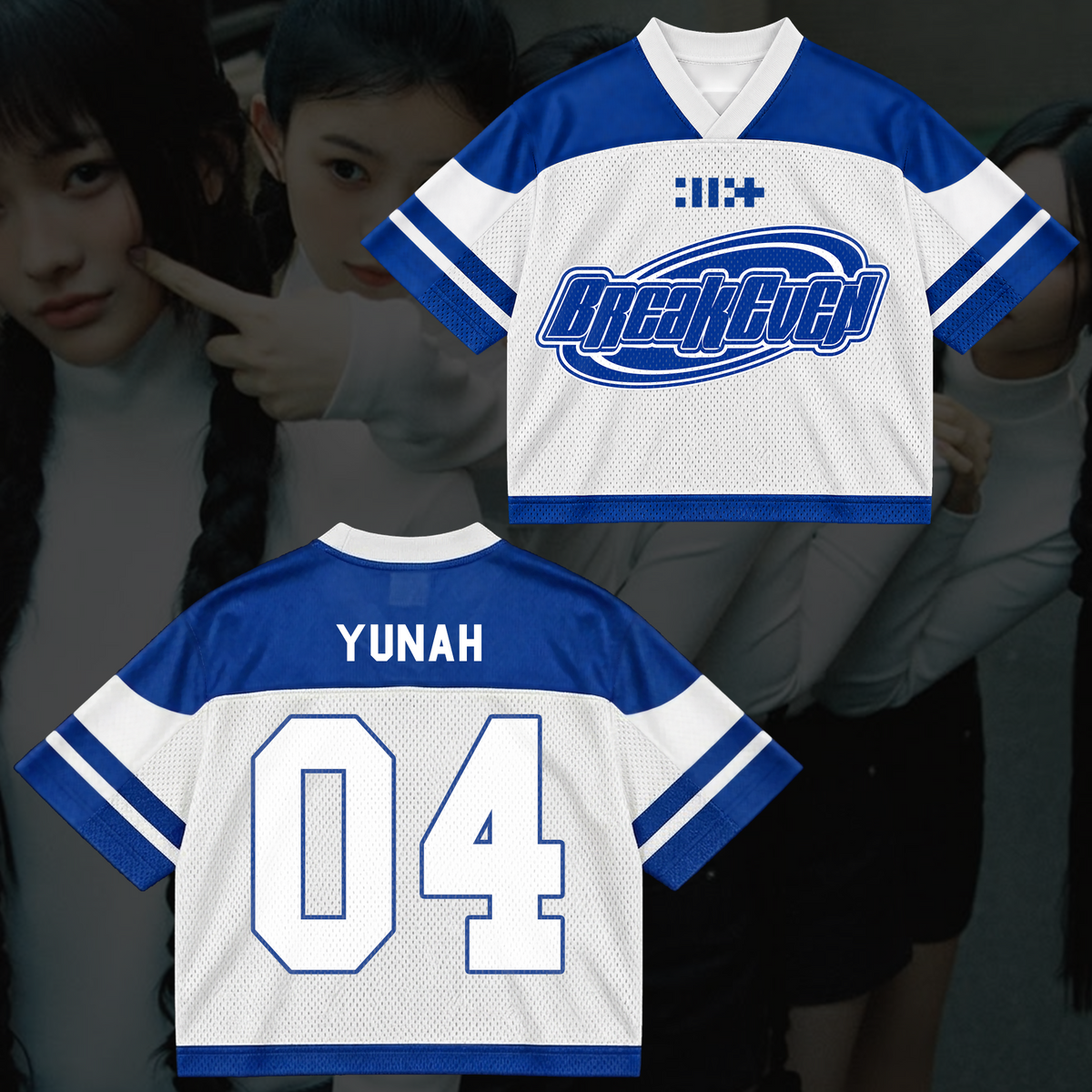 Breakeven Illit Album Comeback Mixed Mesh Jersey Geschenk für Gllit