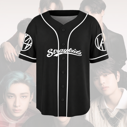 Stray Kids Run It Tour Symbol-Stern-Baseballtrikot Stay-Edition