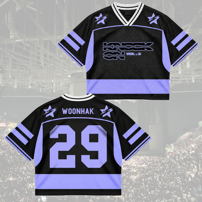 Sporty Chic Boynextdoor Knock On World Tour Album Mix Mesh Jersey Fan Edition