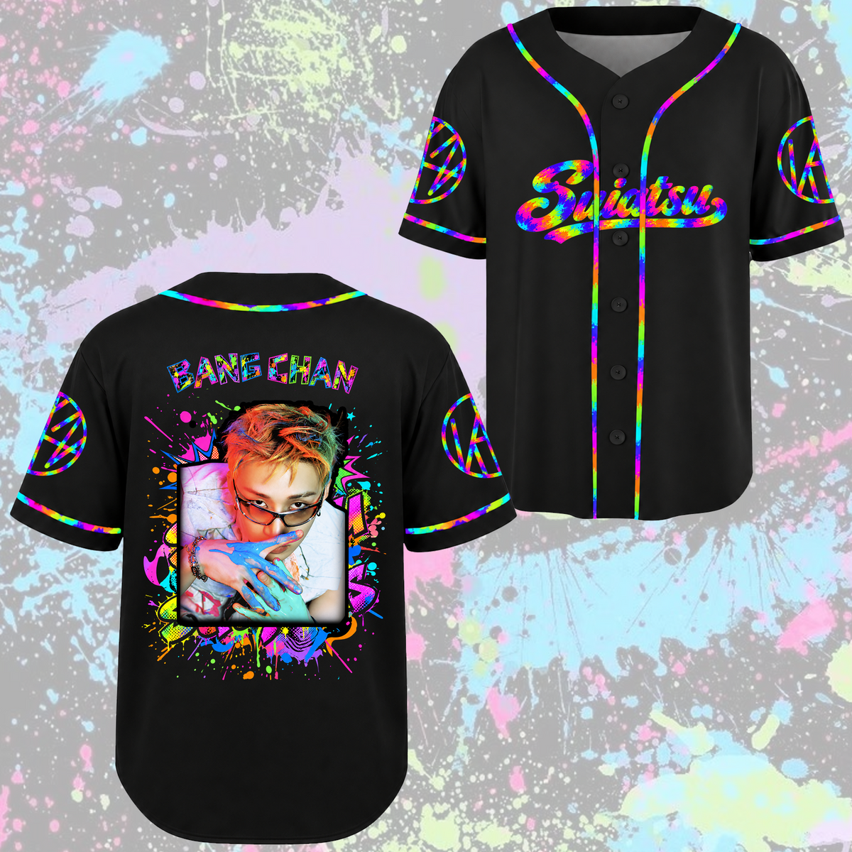 Stray Kids Run It World Tour Baseball-Trikot Edgy Streetwear Geschenk für Fans
