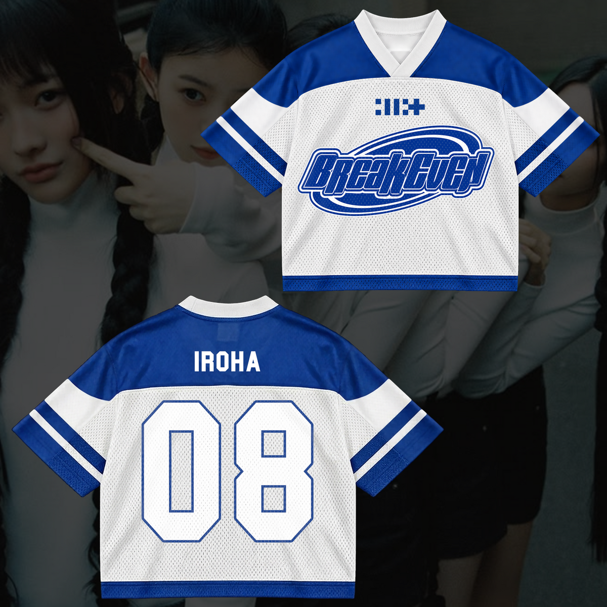 Breakeven Illit Album Comeback Mixed Mesh Jersey Geschenk für Gllit