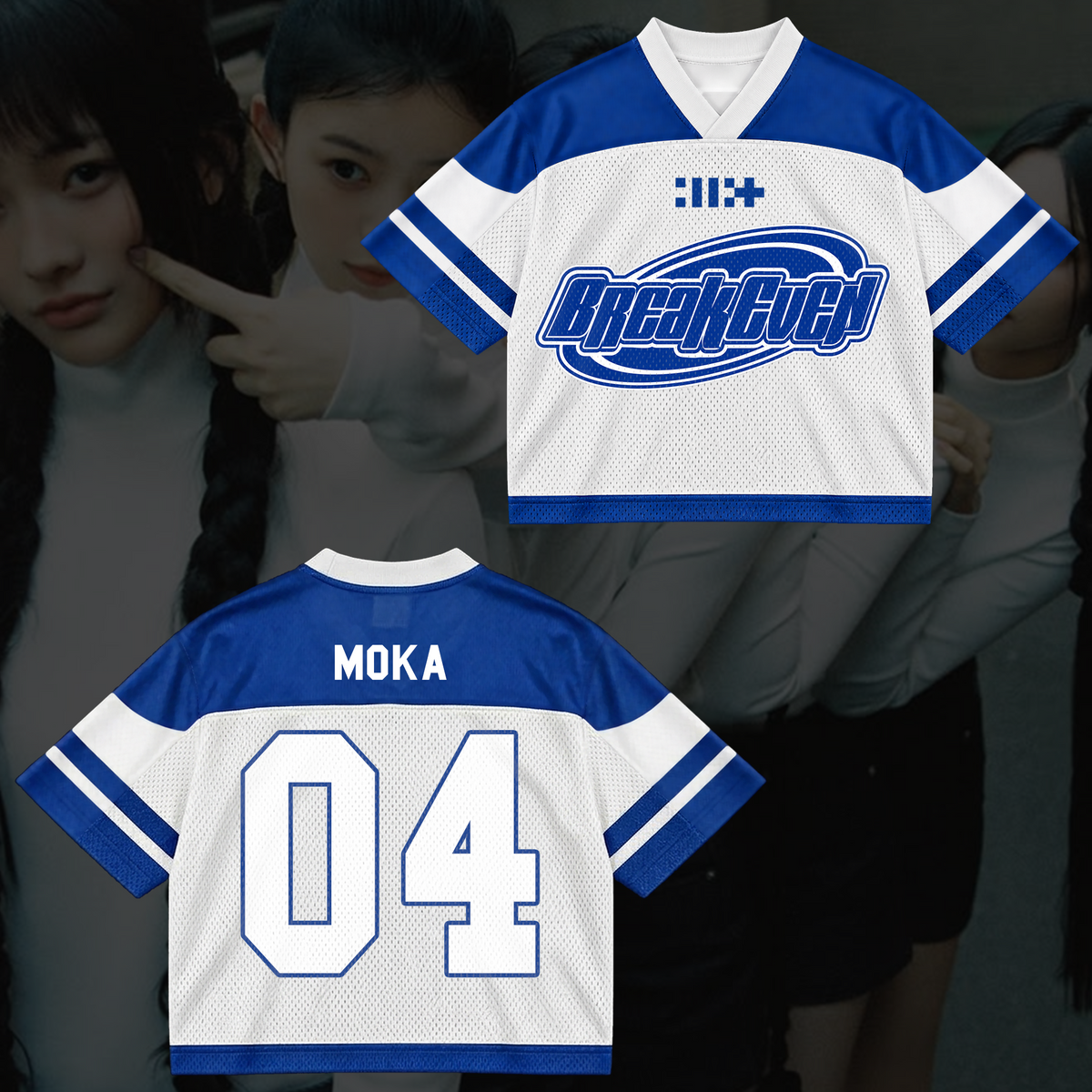 Breakeven Illit Album Comeback Mixed Mesh Jersey Geschenk für Gllit