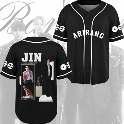 BTS Arirang Welttournee Bitte beachte mich Baseball-Trikot Geschenk für Fans