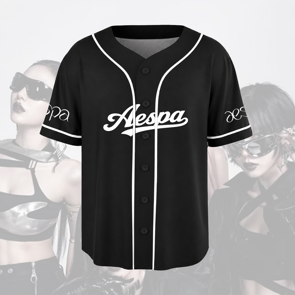 Aespa Synk Complexity Tour Vaporwave Baseballtrikot Geschenk für Fans