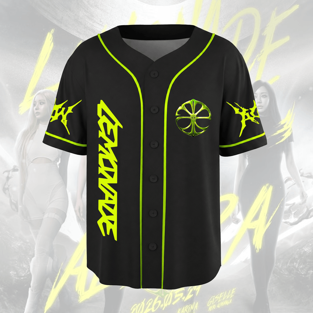 Aggressive Aespa WDA Lemonade Album Baseball Jersey
