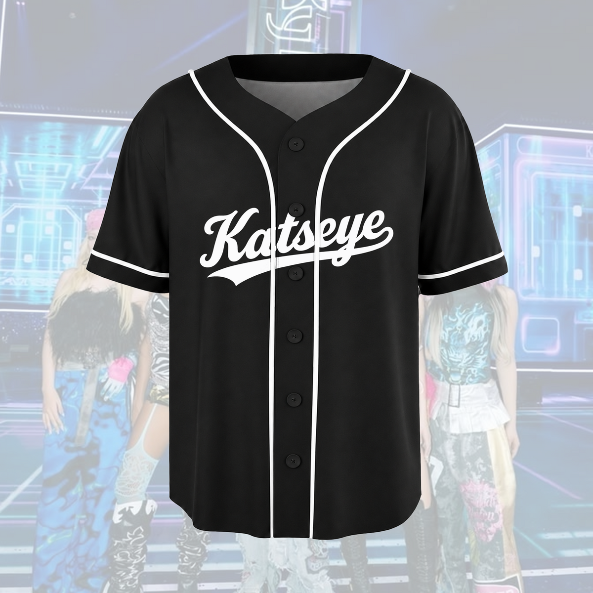 Feral The Wildworld Tour Katseye Y2K Pink Pop Baseballtrikot Geschenk für Fans
