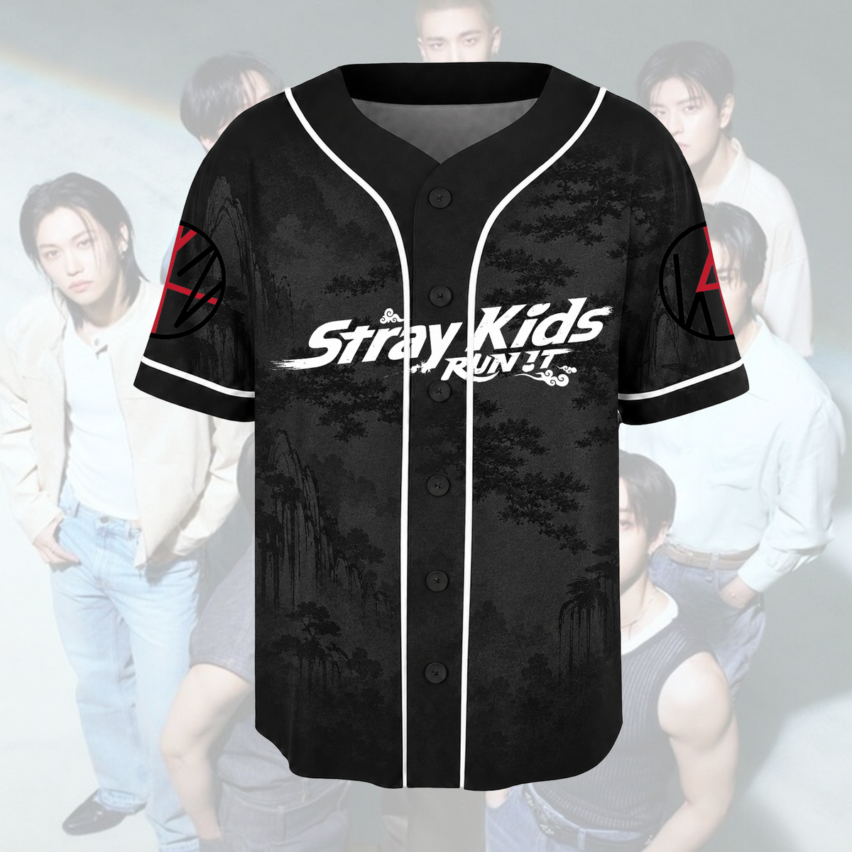 Massives Stray Kids Run It World Tour This That Album Baseballtrikot Stay Edition