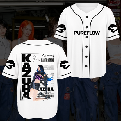 Chronicles LE SSERAFIM Pureflow World Tour Baseball-Trikot Fan-Edition