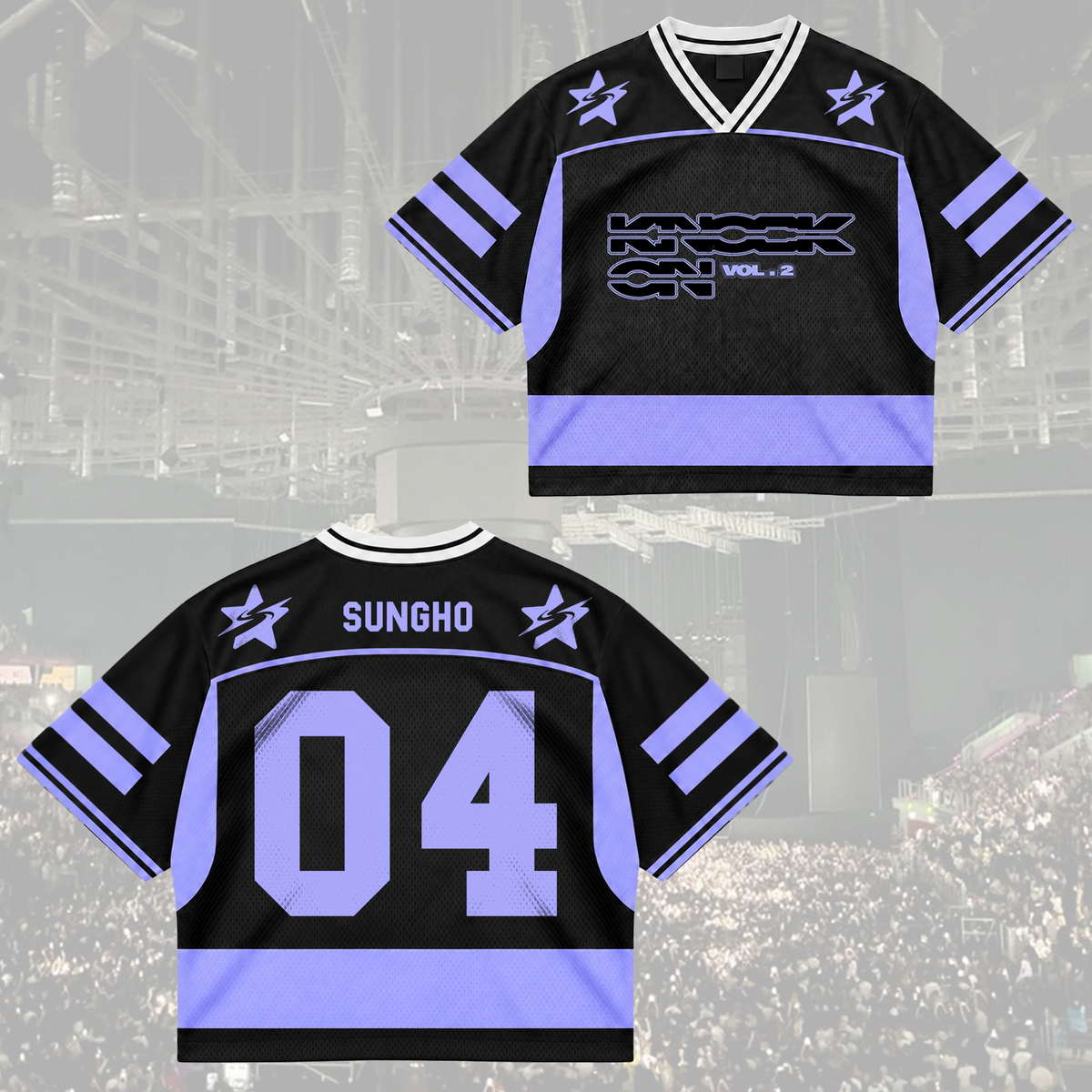 Sporty Chic Boynextdoor Knock On World Tour Album Mix Mesh Jersey Fan Edition