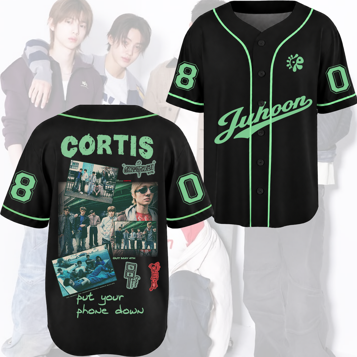 Energy Cortis Leg Dein Handy Weg Tour Baseball-Trikot
