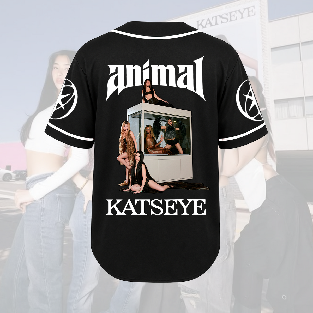 KATSEYE WILD Album Animal Konzert Baseballtrikot Geschenk für Fans