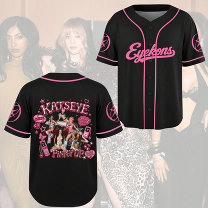 Feral The Wildworld Tour Katseye Y2K Pink Pop Baseballtrikot Geschenk für Fans