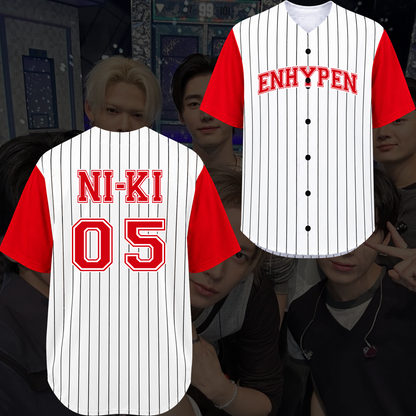 Enhypen Uniform Blood Saga Baseballtrikot Geschenk für Fans