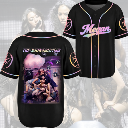 Glow Katseye The Wildworld Tour 2026 Baseball-Trikot Fan-Edition