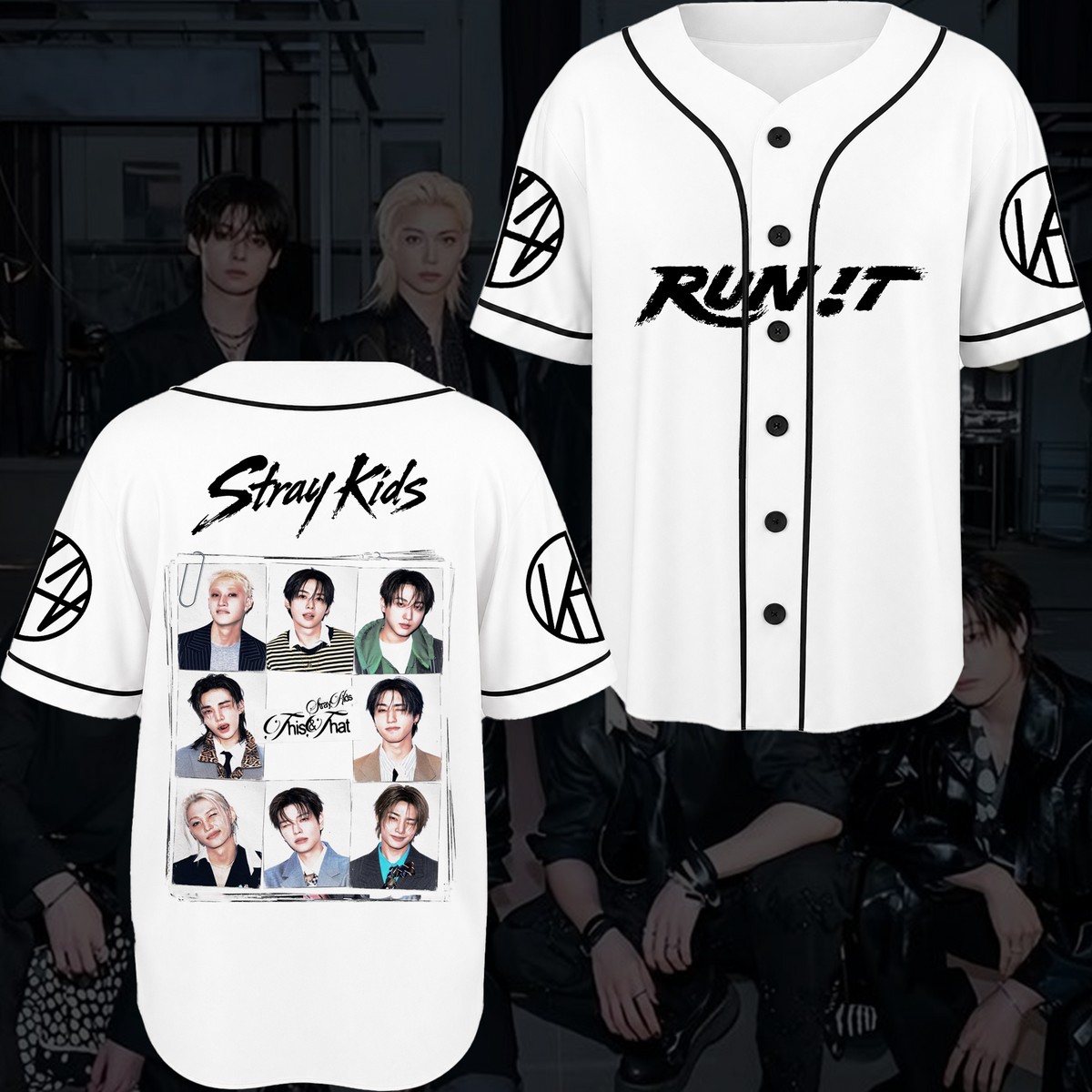 Stray Kids This & That Streetwear Baseball-Jersey Geschenk für Fans