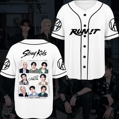 Stray Kids This & That Streetwear Baseball-Jersey Geschenk für Fans