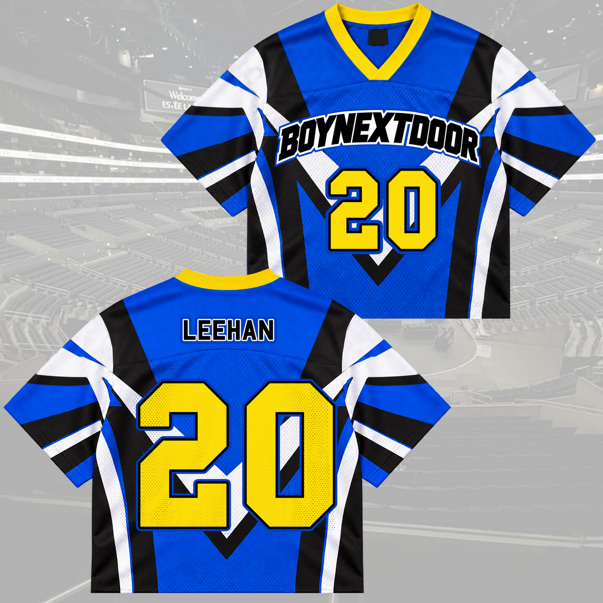 Sporty Chic Boynextdoor Knock On World Tour Album Mix Mesh Jersey Fan Edition