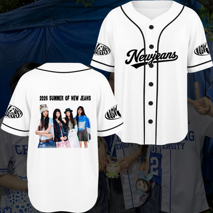 NewJeans Sommer 2026 Konzert-Merch Lässige Streetwear Baseballtrikot Fan-Geschenke