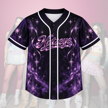 Feral The Wildworld Tour Katseye Y2K Pink Pop Baseballtrikot Geschenk für Fans