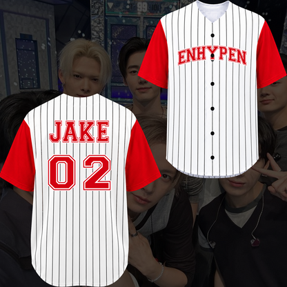 Enhypen Uniform Blood Saga Baseballtrikot Geschenk für Fans