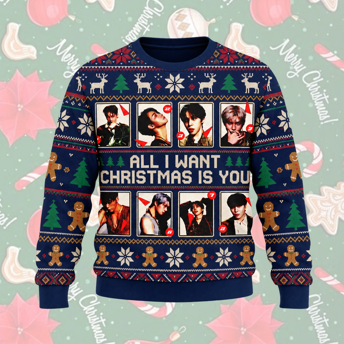 All I Want For Christmas Is Jongho Hässlicher Weihnachtspullover Geschenk für Verliebte
