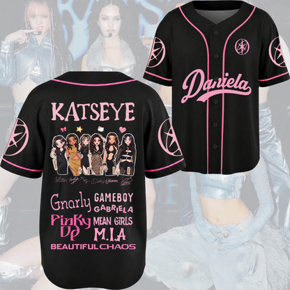 Pinky Katseye The Wildworld Tour Baseballtrikot Fan-Edition