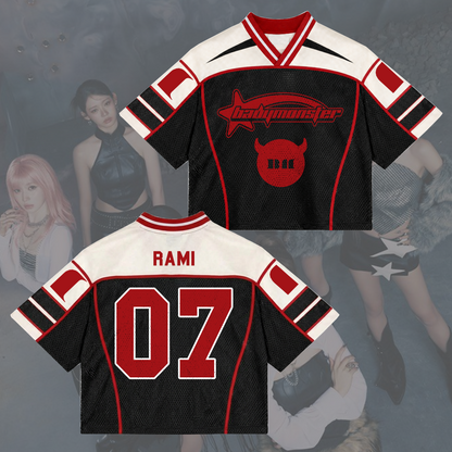 Powerful Choom World Tour Babymonster Sportliches Mesh-Jersey Fanartikel