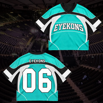 KATSEYE Wild Tour Sporty Purple Mixed Mesh Jersey für EYEKONS
