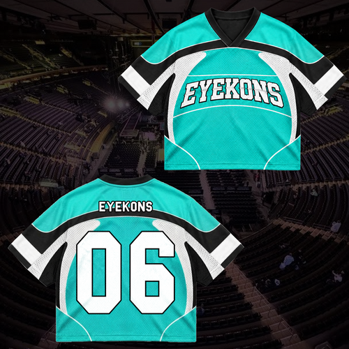 KATSEYE Wild Tour Sporty Purple Mixed Mesh Jersey für EYEKONS