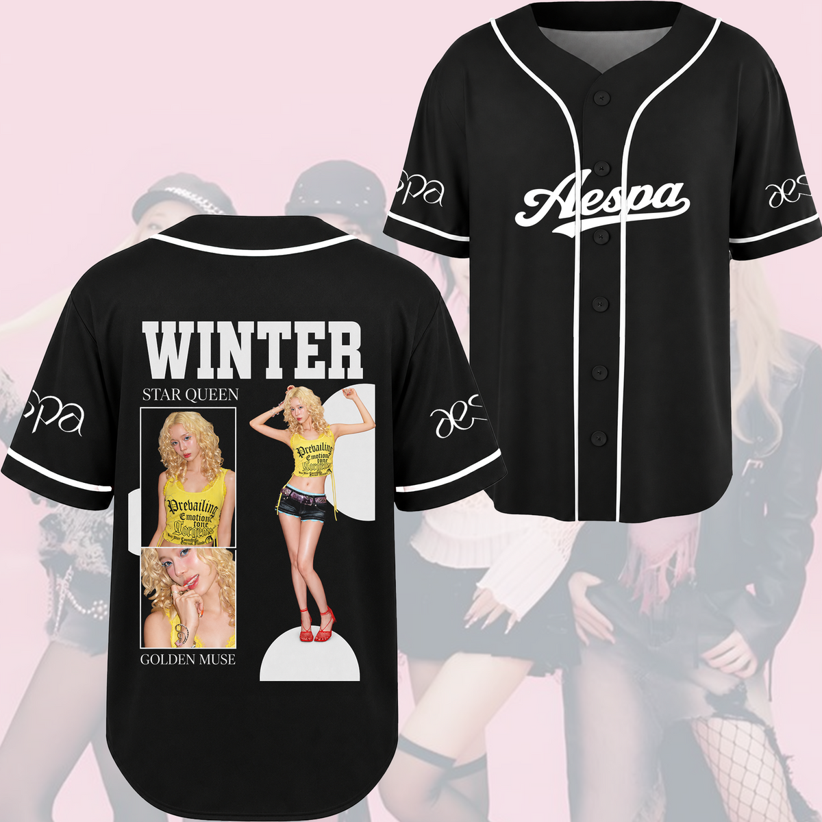 Aespa Visual Baseballtrikot 2026 Tour Konzert Outfit Fan-Merch