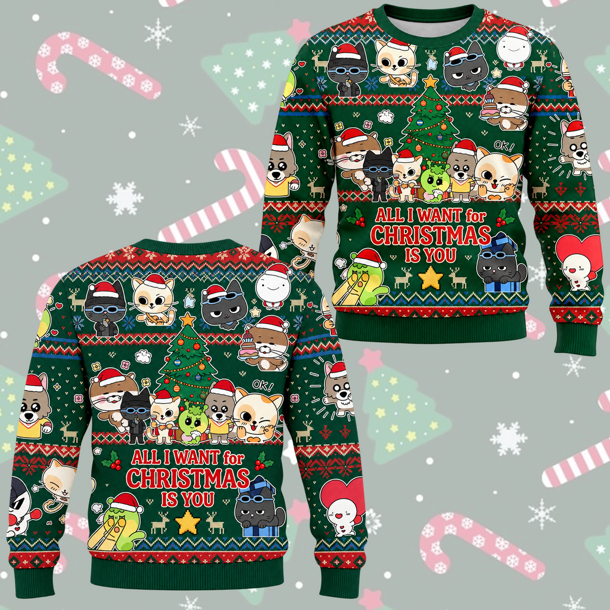 Jolly BOYNEXTDOOR All I Want For Christmas Is You Ugly Sweater For Onedoor