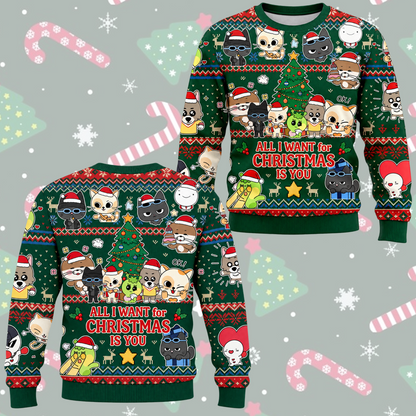 Jolly BOYNEXTDOOR All I Want For Christmas Is You Ugly Sweater For Onedoor