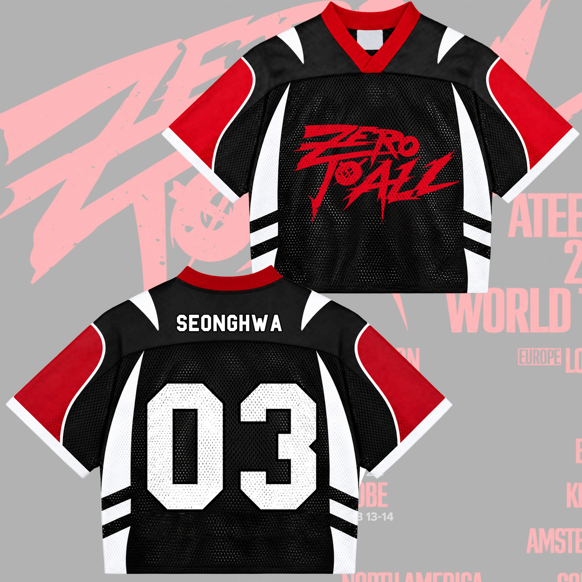 ATEEZ Golden Hour Part 5 Mixed Mesh Jersey Fan Edition (Bad)