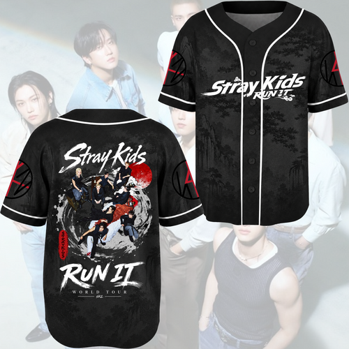 Massives Stray Kids Run It World Tour This That Album Baseballtrikot Stay Edition