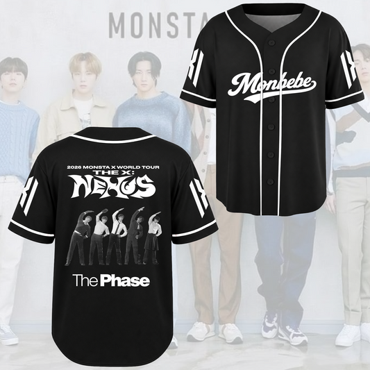 Monsta X The Phase Album Baseball Jersey Gift For Fans