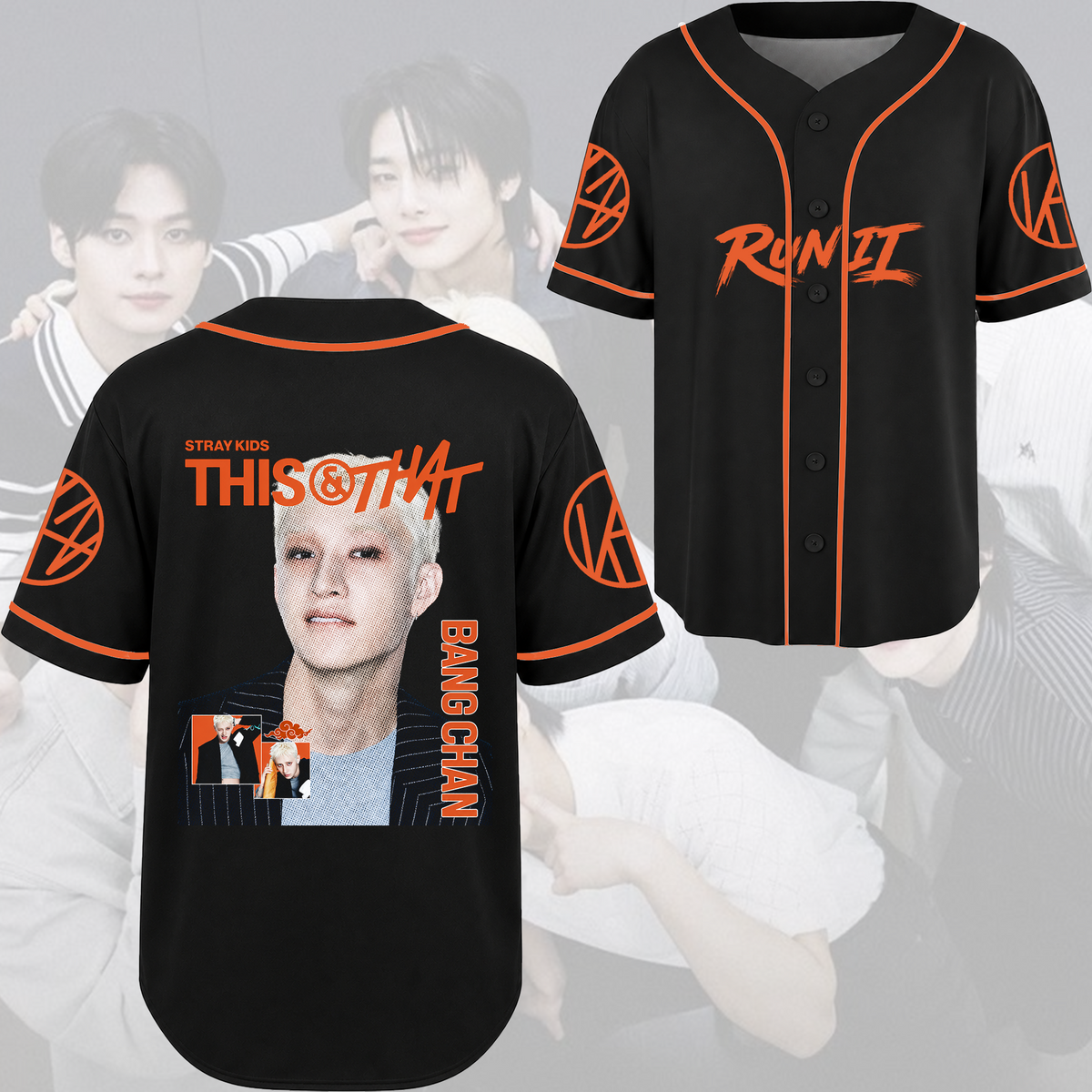 Stray Kids Visual Baseballtrikot modernes Hip-Hop K-Pop Streetwear Fan-Geschenke