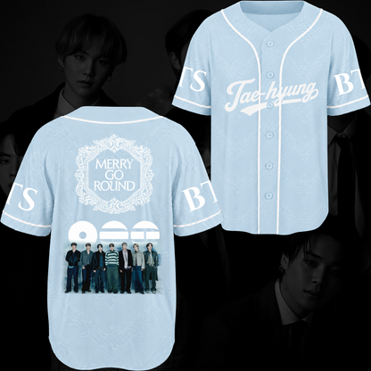 Merry-Go-Round BTS 2026 Arirang Baseballtrikot Geschenk für Fans