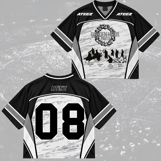 Dramatic Golden Hour Part 6 ATEEZ Mix Mesh Jersey For Atiny