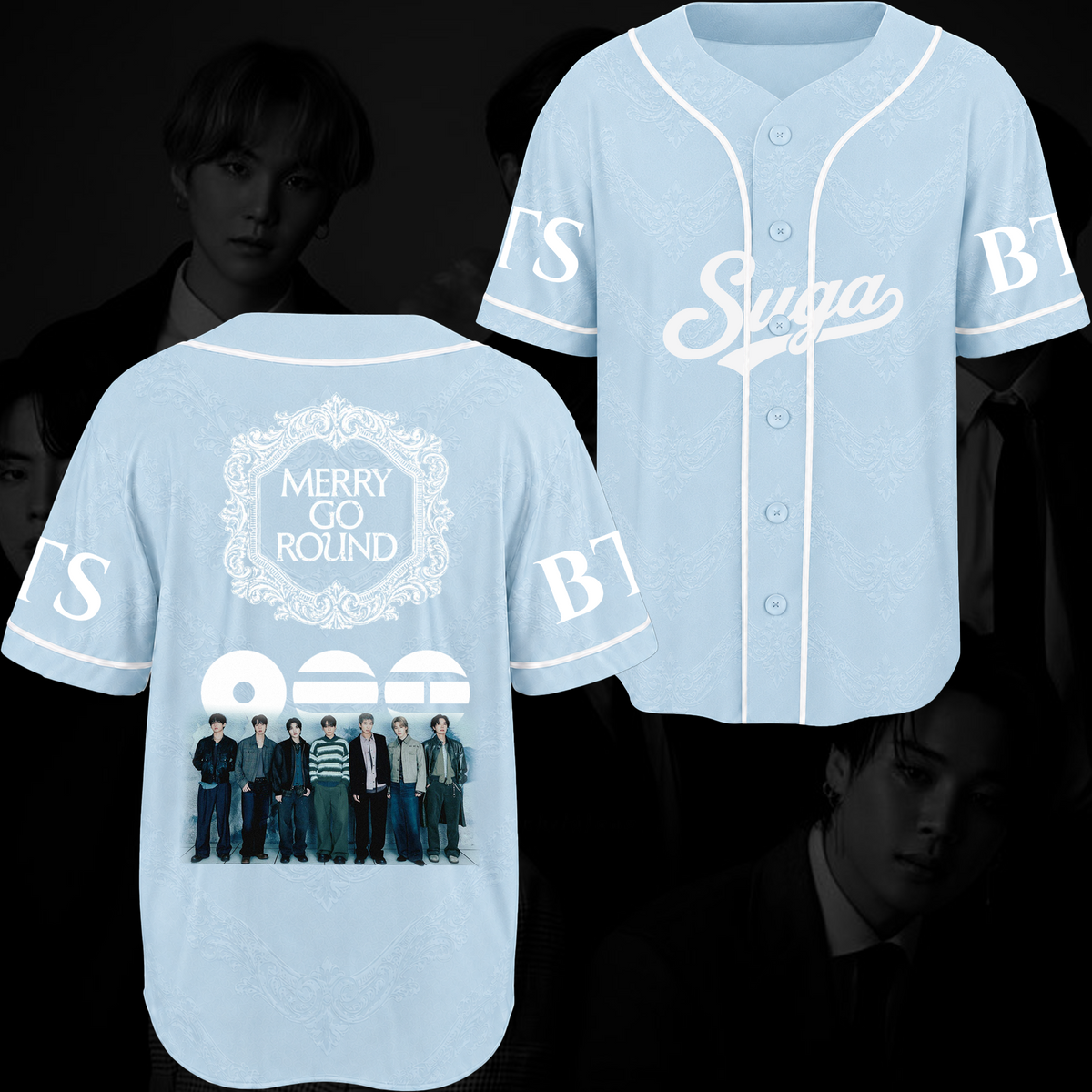 Merry-Go-Round BTS 2026 Arirang Baseballtrikot Geschenk für Fans