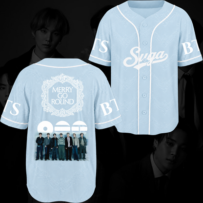 Merry-Go-Round BTS 2026 Arirang Baseballtrikot Geschenk für Fans