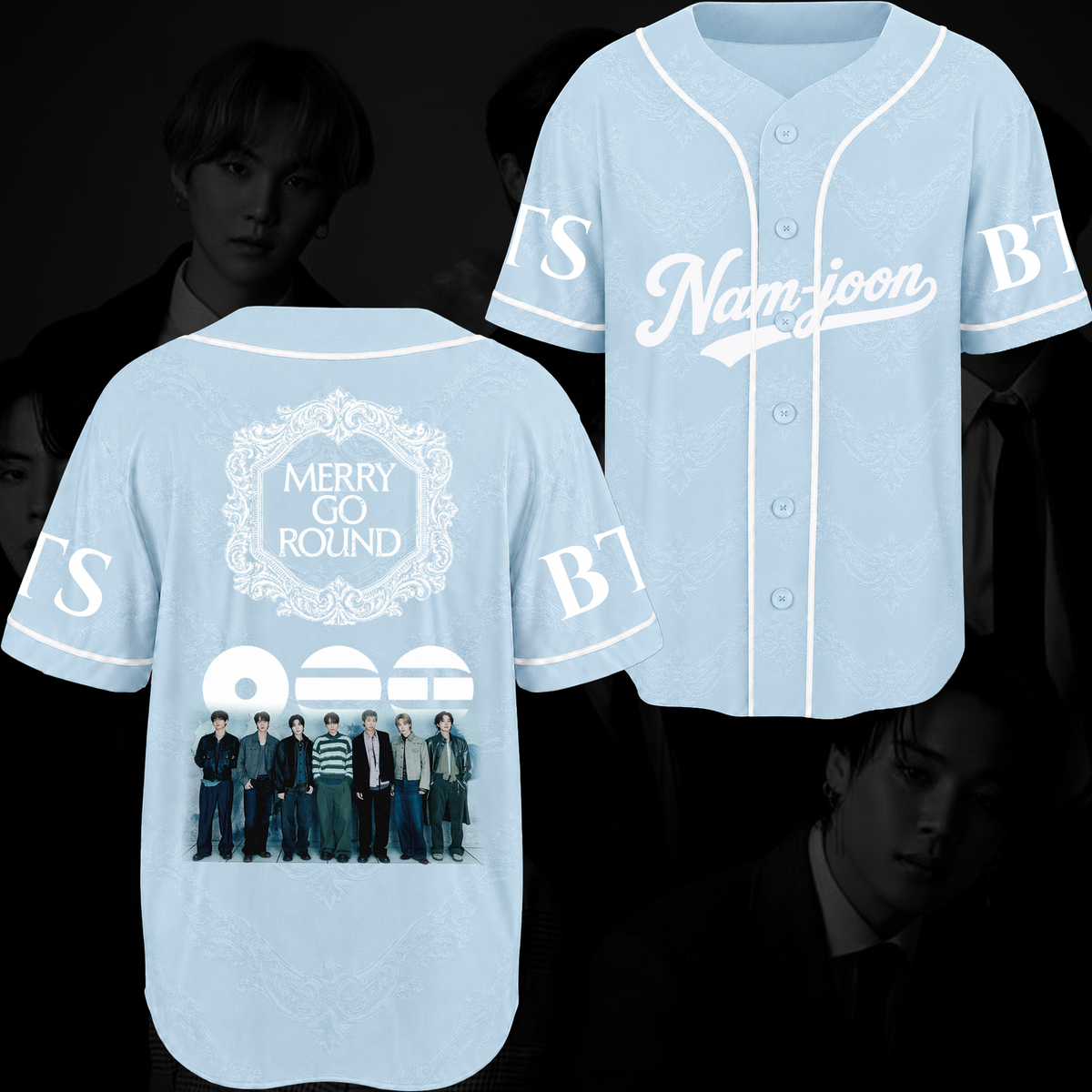 Merry-Go-Round BTS 2026 Arirang Baseballtrikot Geschenk für Fans