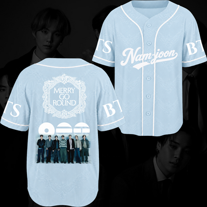 Merry-Go-Round BTS 2026 Arirang Baseballtrikot Geschenk für Fans